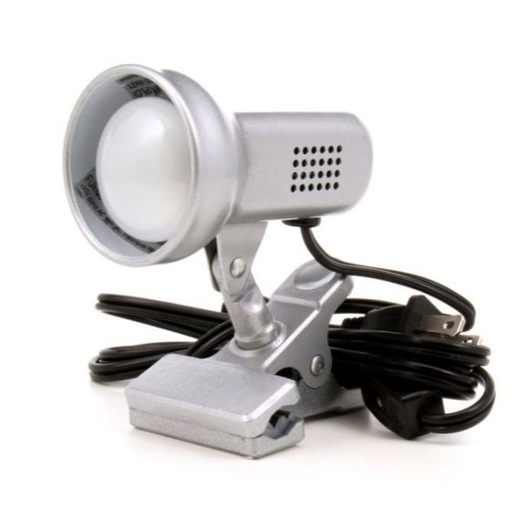 Other - 𝅺DESK Lamp Clip On Silver Nickle Matte Finish Incandescent